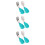 3Sets Baby Essbesteck Grün Fork Spoon Lernsets Für Kinder 8