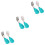 3Sets Baby Essbesteck Grün Fork Spoon Lernsets Für Kinder 5