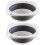 2Pcs Multi-Use Folding Basin For Face And Baby Clothes Wash 5