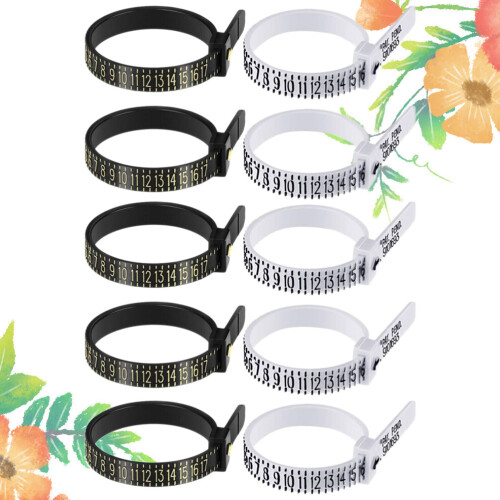 10pcs Us Ring Size Measuring Tool Ring For Daily Use Gauge 2