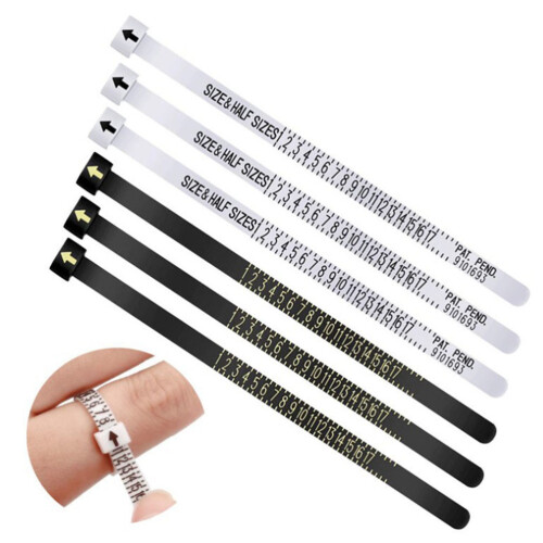 10pcs Us Ring Size Measuring Tool Ring For Daily Use Gauge 1