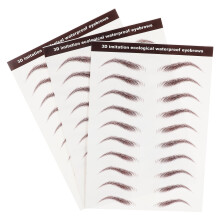 9 Sheets Peel Off Eyebrow Transfer Stickers For Grooming And Shaping