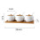 Conjunto De Cerâmico Para Temperos E Sal Light Brown 2