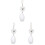 3Pièces Suspension Ornement Unique Stylé 2