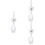 3Pièces Suspension Ornement Unique Stylé 6