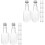 24 Pcs Juice Bottle The Pet Container Portable 3