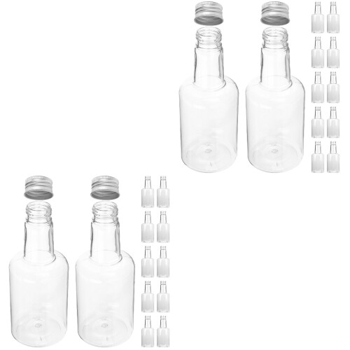 24 Pcs Juice Bottle The Pet Container Portable 2