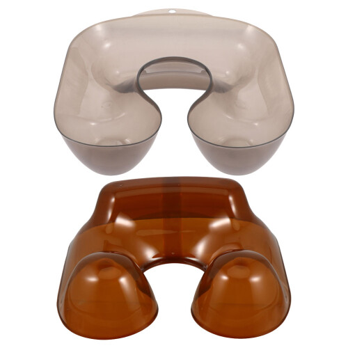 2Pcs De Ombro Plástico Para Lavagem, Alisamento E Coloração
