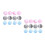 24 Pcs Creative Kids Bouncy Balls Toy 7