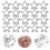 100 Pcs Five-Pointed Star Rivets For Decorative Clothing Diy 8