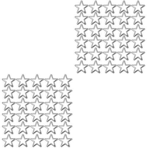 100 Pcs Five-Pointed Star Rivets For Decorative Clothing Diy 2