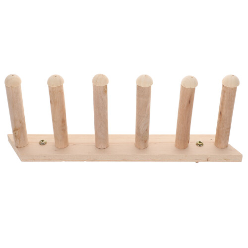 5Pcs Wooden Cat Wall Perch and Steps Khaki Multi-Level Cat Shelf 1