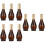 9 Unidades 100Ml Garrafas Formato Cabaça Marrom 7