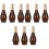 9 Unidades 100Ml Garrafas Formato Cabaça Marrom 3