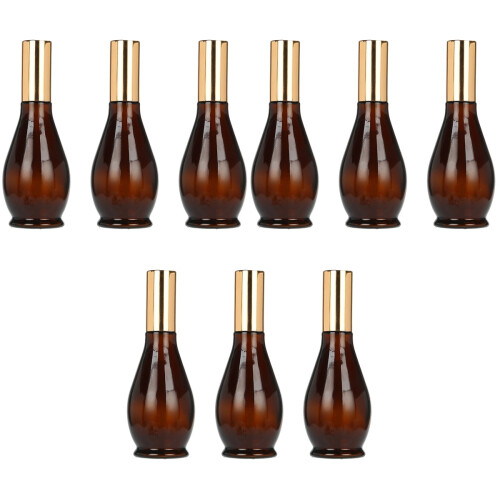 9 Unidades 100Ml Garrafas Formato Cabaça Marrom 2