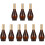 9 Unidades 100Ml Garrafas Formato Cabaça Marrom 2