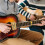 1Conjunto Clipe Capo De Guitarra Preto Com Palhetas Duráveis 5