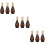 9 Unidades 100Ml Garrafas Formato Cabaça Marrom 9