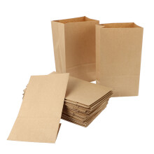 100 Unidades Bolsas De Papel Kraft Para Presente E Doces