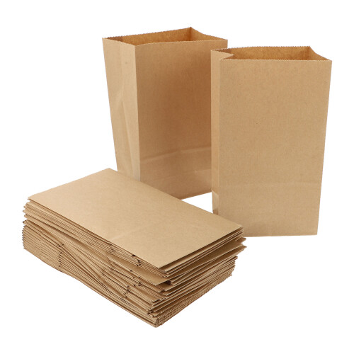 100 Unidades Bolsas De Papel Kraft Para Presente E Doces 2