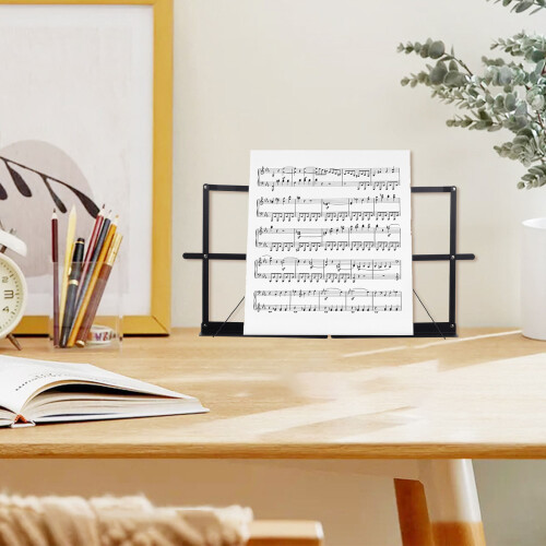 4Pcs Portable Sheet Music Stand Folding Tabletop Holder 2