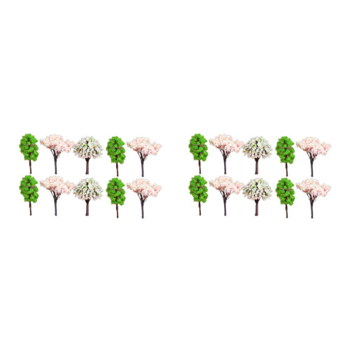 30 Pcs Mini Resin Trees for Micro Landscape DIY Models 1
