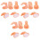 3 Pack False Fingers For Nail Art Manicures Training Tool Practice 3