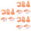 3 Pack False Fingers For Nail Art Manicures Training Tool Practice 6