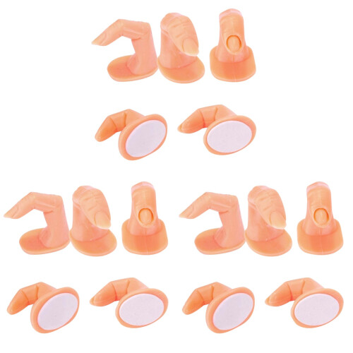 3 Pack False Fingers For Nail Art Manicures Training Tool Practice 1