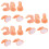 3 Pack False Fingers For Nail Art Manicures Training Tool Practice 7