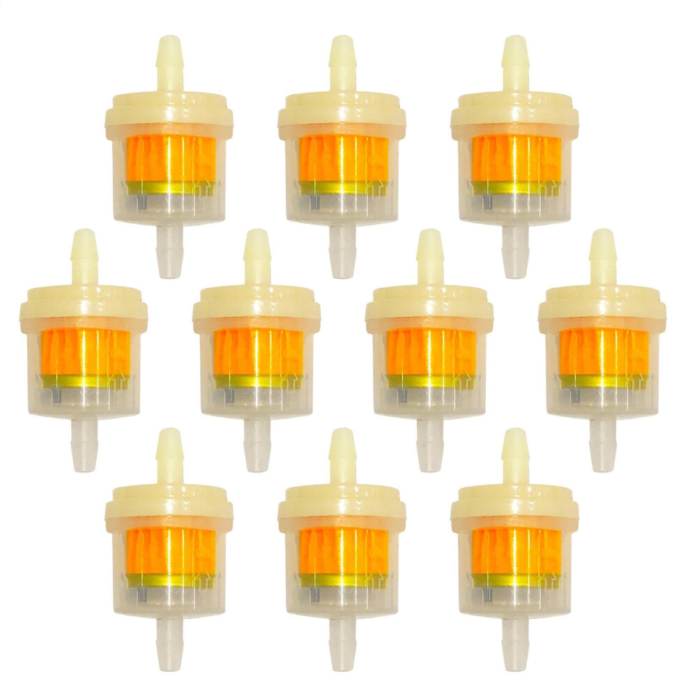 Motorcycle Engine Oil Filter With Magnet, 10X Petrol Oil Filter, Transparent Shell Replacement For Transport 9412369016959