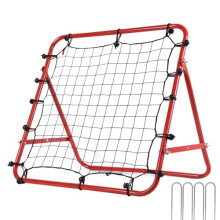 Soccer Rebounder Net Durable Kickback Training Aid For Football Practice Garden Outdoor Use Red 100 X 100 Cm