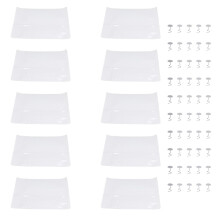 Doorzichtige plastic hoes voor notitieboekje, zelfklevende vakjes, transparante krasbestendige PVC-documentenhouder met antislipoppervlak,