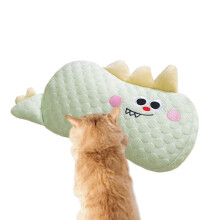 Dog Cushion Cooling Calming Pet Pillow Cat Sleeping Neck Pillow 27x17x6cm Machine Washable Green