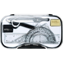 Professional Maths Compass 7pcs/Set Math Learning Tool Includes Pencil, Ruler, Protractor, Eraser, Drawing Compass