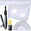 Professional Maths Compass 7pcs/Set Math Learning Tool Includes Pencil, Ruler, Protractor, Eraser, Drawing Compass 5