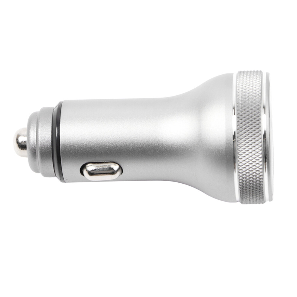 36W Aluminum Alloy Fast Car Charger With Digital Display And Safe Protection 8341375133675