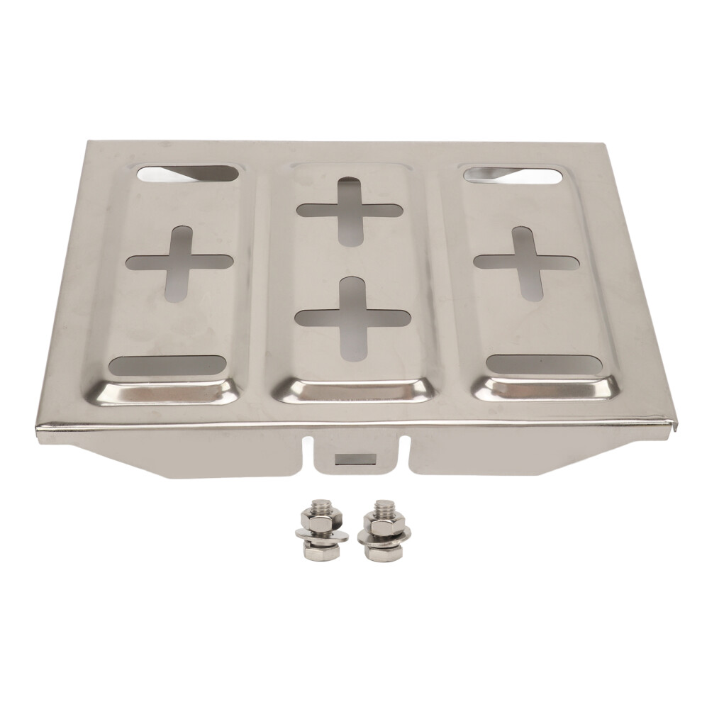 Battery Hold Down Tray Universal Fit Adjustable Metal Bracket With Clamps Sturdy Construction Battery Storage Holder Corrosion Resistant Easy To 9190834878133