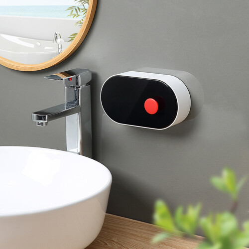 Semi-Automatic Toothpaste Holder, Automatic Toothpaste Dispenser With Wall Mounted Without Screws, Large Storage Space For Shower And Bathroom (Univer