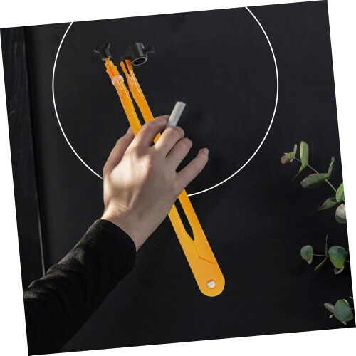 Large Compass Drawing Tool Teaching Compass Plastic Orange 2