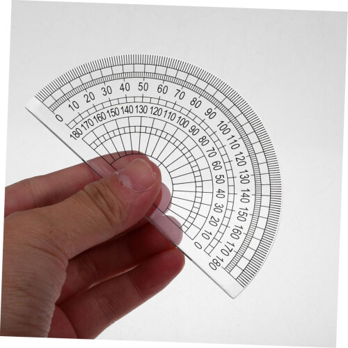 6Piece Geometry Set with Protractor, Triangle Rulers, Straight Ruler 1