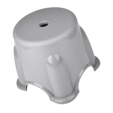 Nonslip stackable step stool for young girls and toddlers for bathroom and home use, set in space grey.