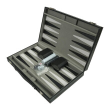 Folding Backgammon Board Game Set  Portable Backgammon Set for Adults