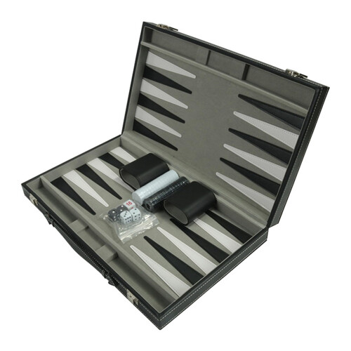 Folding Backgammon Board Game Set  Portable Backgammon Set for Adults