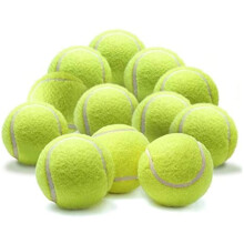 Pack of 10 Tennis Balls Yellow Professional Training Tennis Balls Elasticity Practice Ball, Outdoor Sports Toy Tennis Ball for Pets Dogs Cats