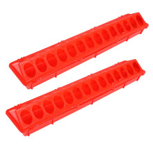 Poultry Feeding Troughs 2Pack Durable Plastic Chicken Feed Dispensers Easy Install For Chickens Ducks Geese
