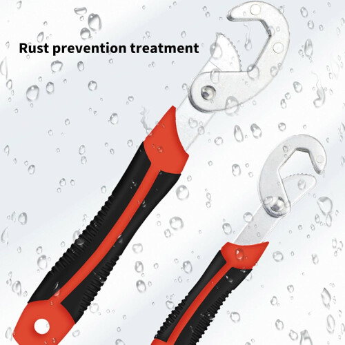 Pipe Wrench Set, Adjustable OpenJaw Design, QuickOpening Spanner Hand Tool for Plumbing 1