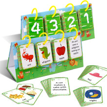 Children's Flashcards Spelling Game English Photo Cards Preschool Learning Toy Gift