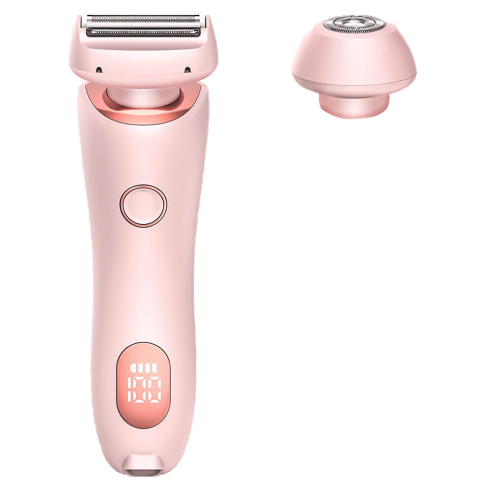 Pink Electric Shaver For Women, Electric Trimmer For Women, Bikini, Legs, Underarms, Pubic Hair, Rechargeable Trimmer, Wet And Dry,
