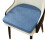 Cotton Linen Fabric Cushion High Elasticity Thick-Deep Blue 1 1